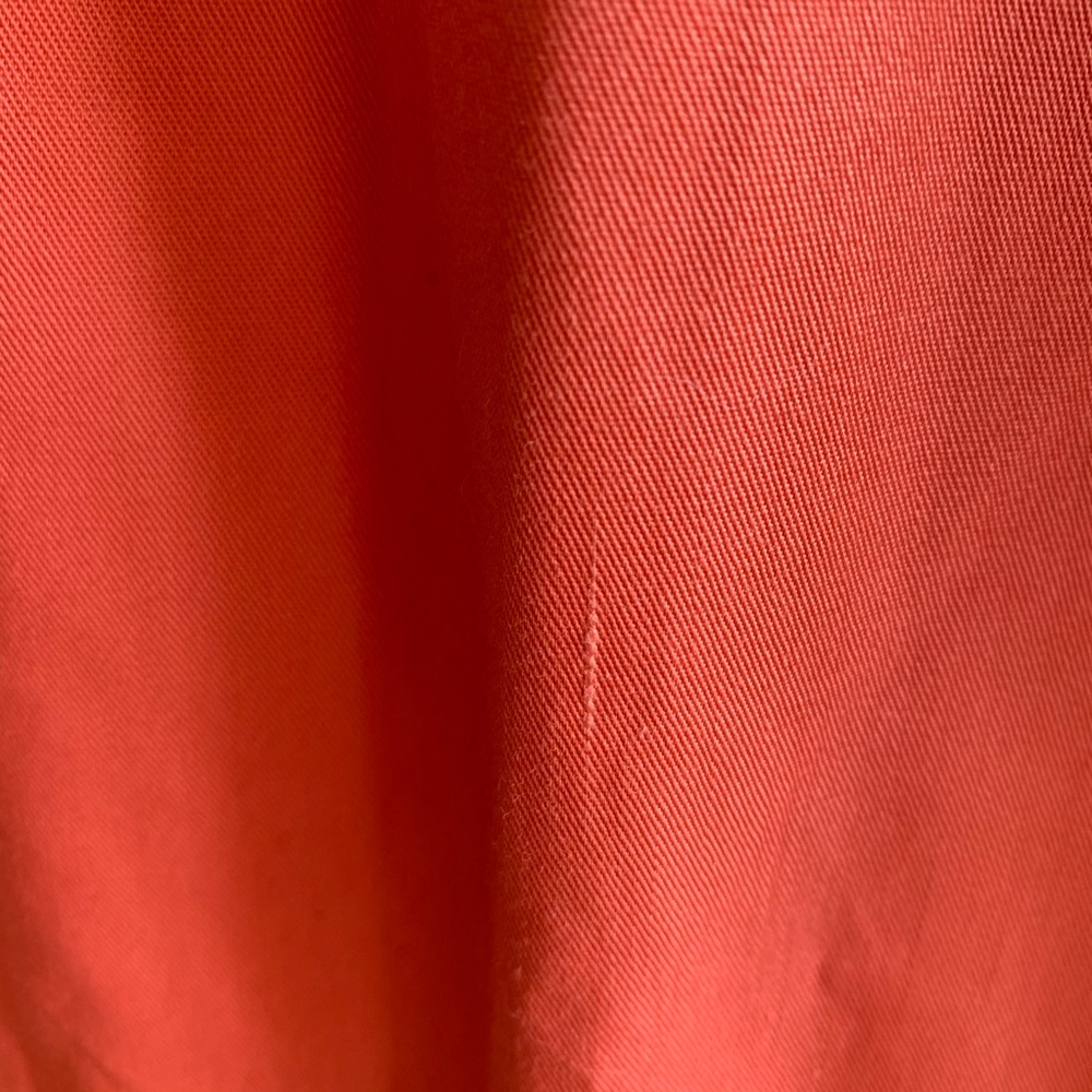 VINTAGE Strappy color-blocked sundress Coral, tan, & white Belted waist Size 10 - Picture 7 of 11